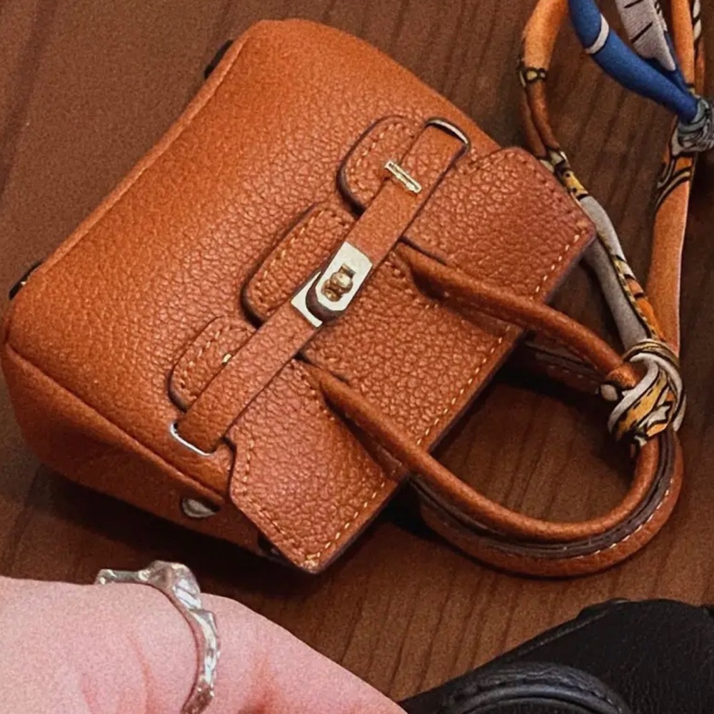 Super cute key fob mini purse charm